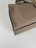 Sac cabas souple Jackie en cuir taupe Gucci - Photo 10