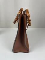 Sac cabas Gucci Diana bambou cuir marron - Photo 7