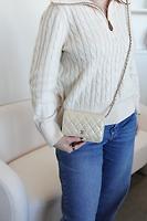 Chanel WOC beige jaune irisé - Photo 3