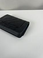 Sac bandoulière Chanel WOC cuir noir bijouterie argentée - Photo 10