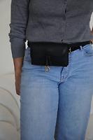 Sac ceinture Dior saddle belt ceinture cuir noir - Photo 2
