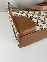 Sac cabas Céline tissu et cuir - Photo 10