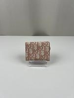 Portefeuille bi-fold Dior oblique rose - Photo 4