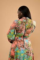Multicolored cotton dress - Photo 3