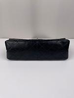 Sac Chanel 2.55 Jumbo en cuir noir bijouterie doré - Photo 8