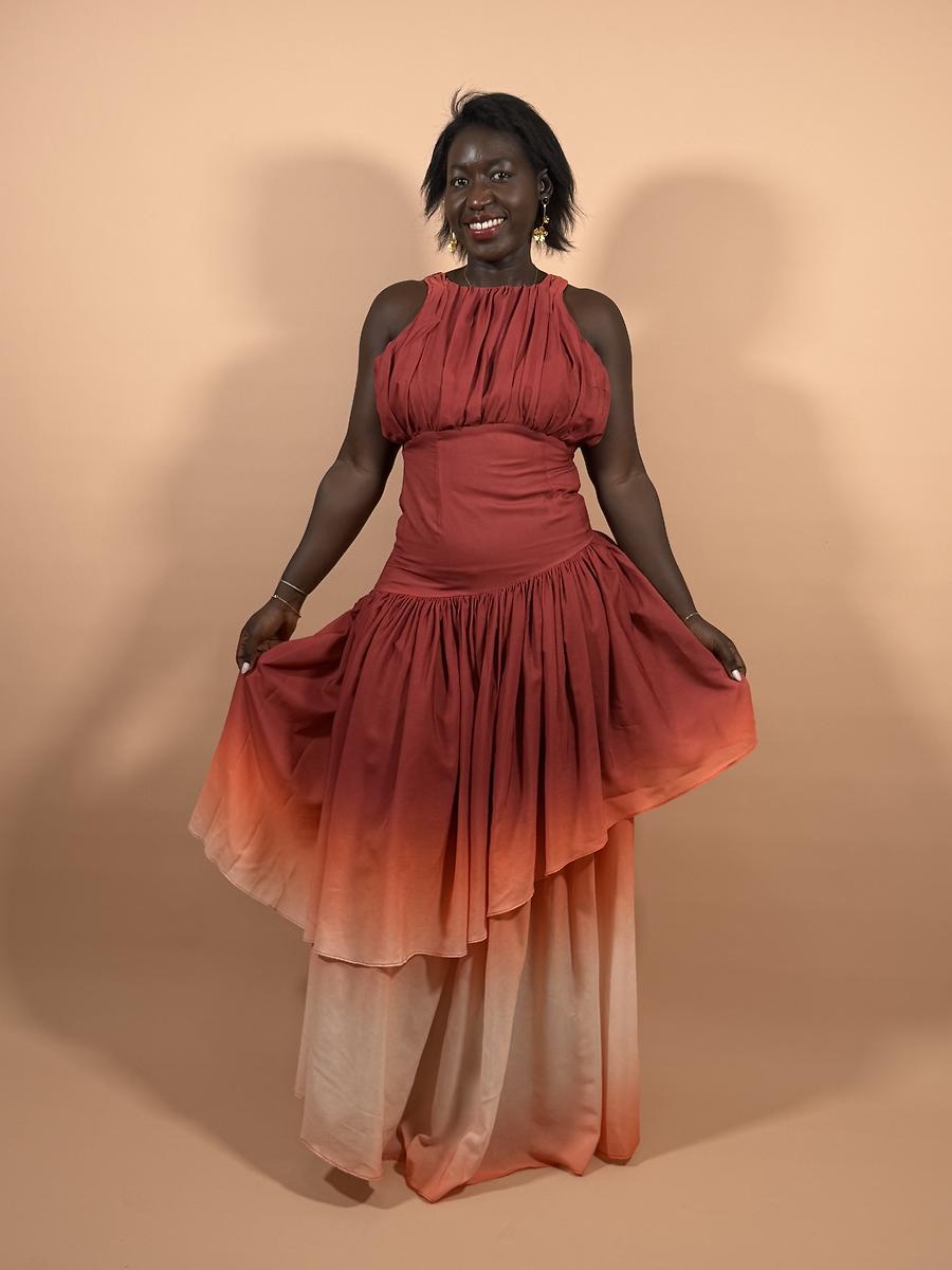 Robe à volant 
