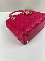 Sac Lady Dior rose taille medium - Photo 7