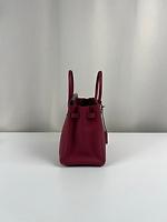 Sac Hermès Birkin 25 cuir Togo rouge grenat palladium - Photo 5
