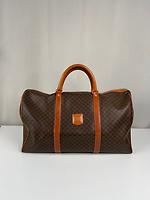 Sac de voyage Céline Boston 50 en toile macadam marron - Photo 1