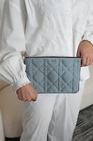 Pochette Dior en tissu bleu - Photo 2
