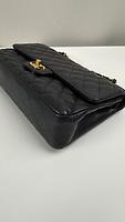 Sac Chanel Timeless Medium cuir grainé noir - Photo 8
