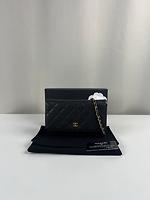 Sac bandoulière Chanel WOC cuir grainé caviar noir - Photo 4