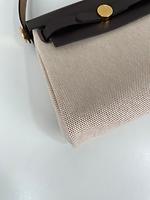 Mini Herbag 20 Hermès cuir marron - Photo 8