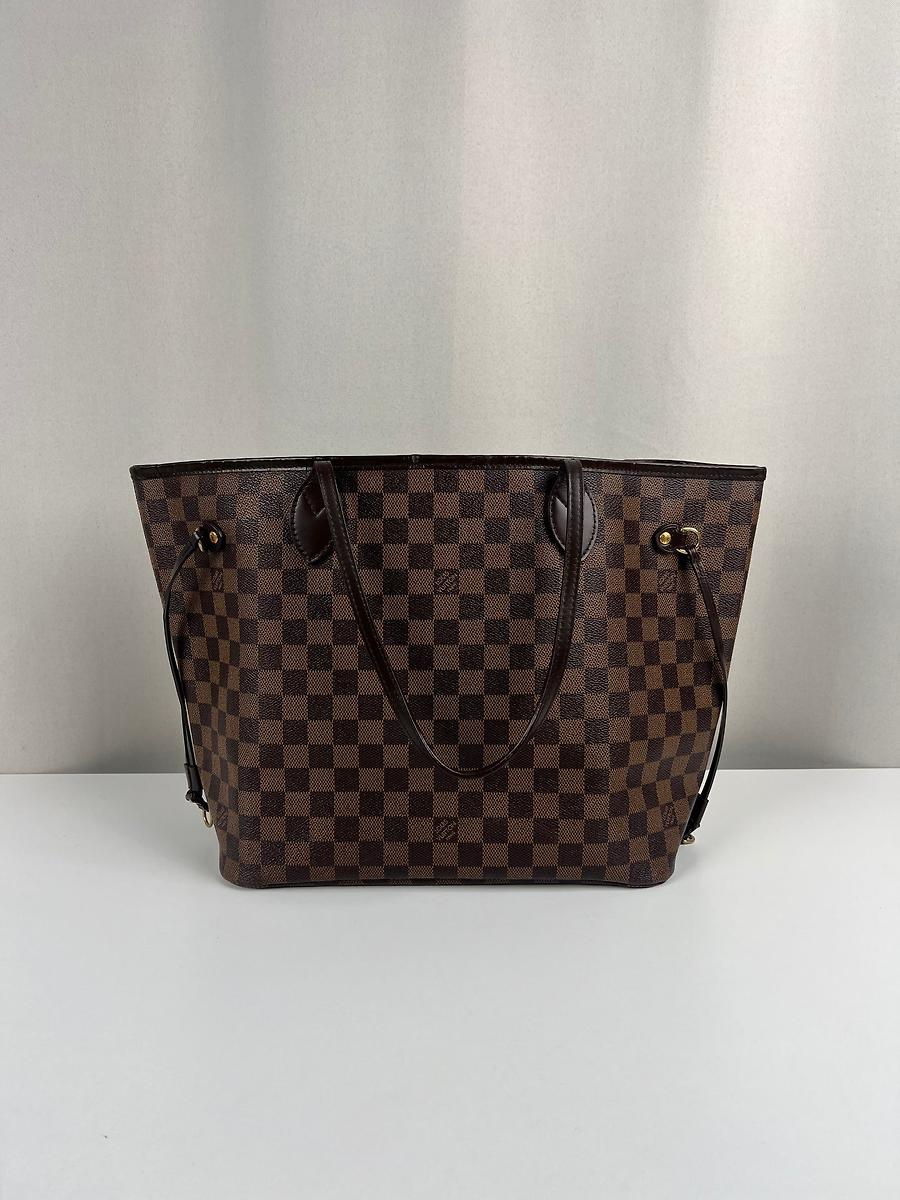 Sac cabas Louis Vuitton Neverfull MM en toile Damier Ébène