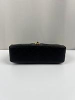 *RARE* Sac Chanel double rabats en cuir noir - Photo 4