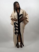 Tunique beige noire - Photo 1
