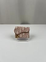 Portefeuille bi-fold Dior oblique rose - Photo 1