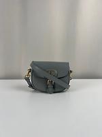 Sac bandoulière Dior Bobby small cuir gris - Photo 1