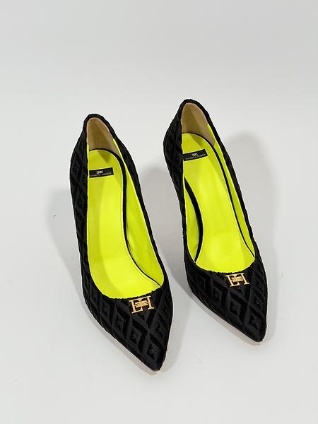 Escarpins vert noir