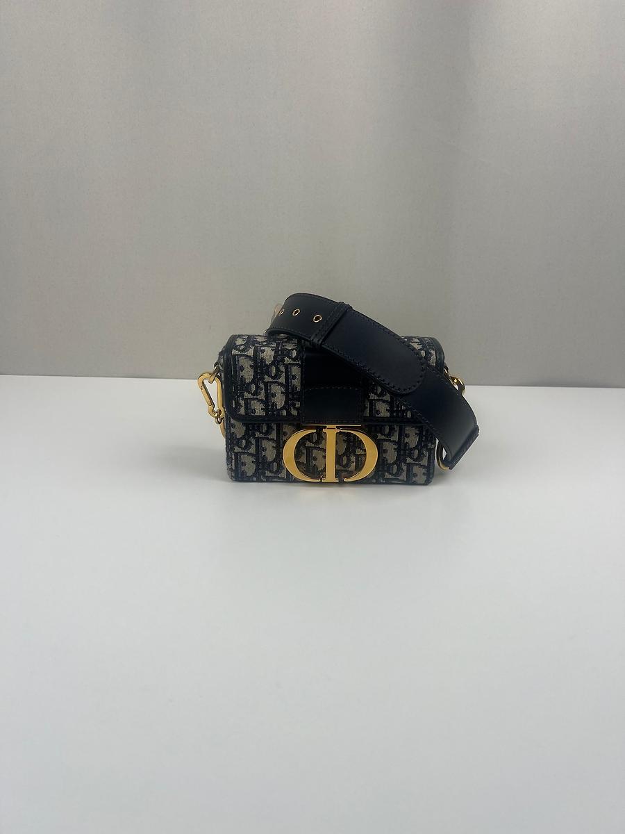 Sac bandoulière Dior 30 Montaigne oblique bleu