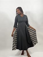Robe 3/4 noire blanche - Photo 1