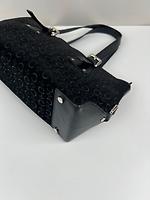 Sac Mini Cabas Céline en nubuck et cuir noir - Photo 10