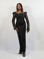 Robe longue perlée - Photo 1