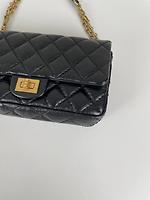 (RARE) Sac ceinture Chanel 2.55 mini en cuir noir - Photo 10