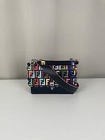 Fendi FF Kan I cuir noir - Photo 2