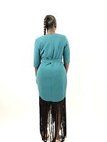 Robe verte avec fil noir en bas - Photo 2