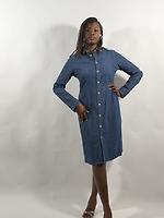 Robe chemise en jean - Photo 1