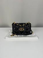 Sac bandoulière Dior Montaigne tweed - Photo 4