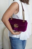 Gucci Marmont Velours mauve - Photo 3