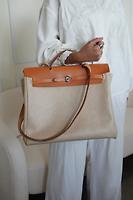 Sac Herbag 39 Hermès beige et marron vintage - Photo 2