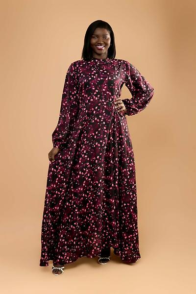 Robe en coton floral 