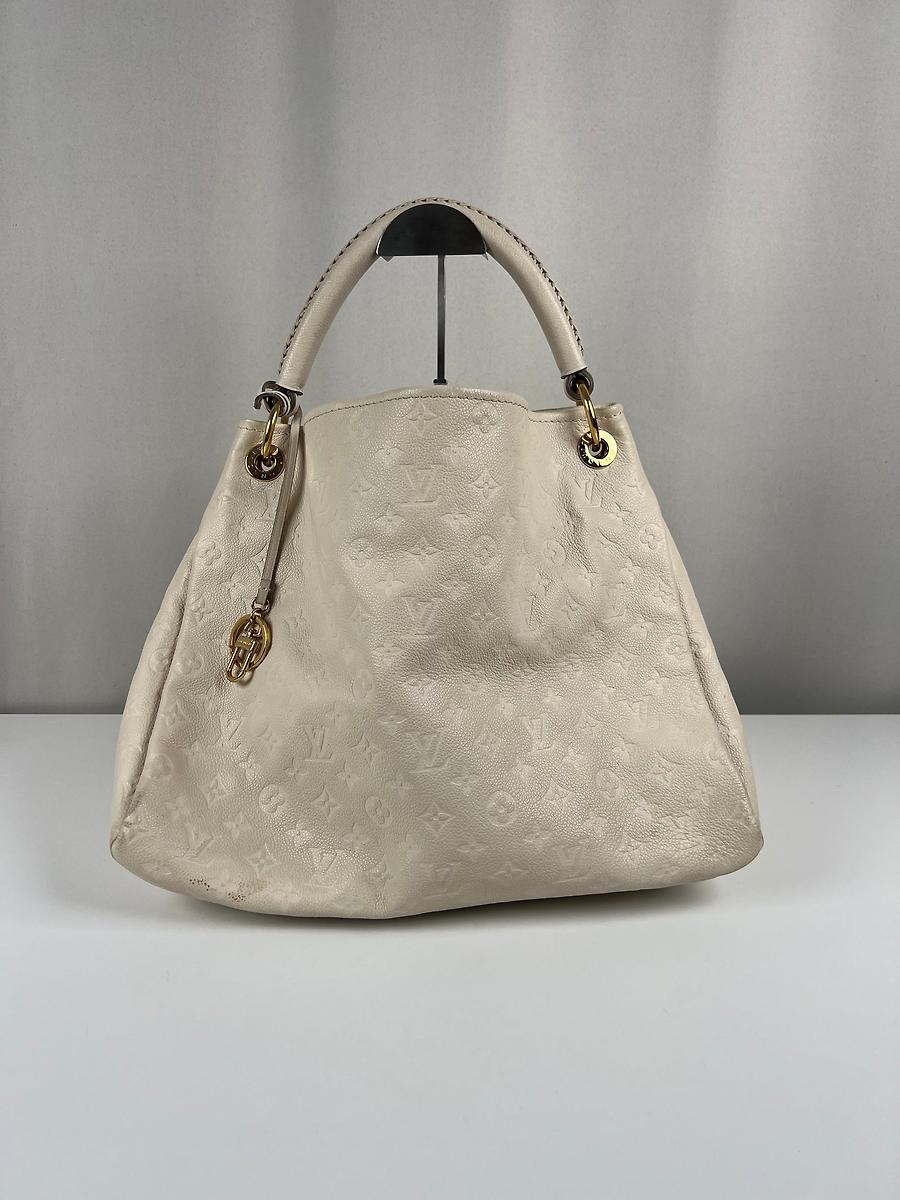 Sac porté épaule Louis Vuitton Artsy en cuir Empreinte blanc