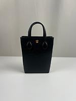 Sac cabas vertical Gucci en cuir noir - Photo 6