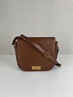 Sac bandoulière Saint Laurent Betty en cuir marron - Photo 1