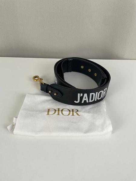 Bandoulière Dior en cuir noir et blanc