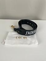 Bandoulière Dior en cuir noir et blanc - Photo 1