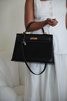 Hermès Kelly 35 cuir noir bijouterie dorée - Photo 3