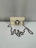 Sac bandoulière Gucci mini Dionysus en cuir crème - Photo 1