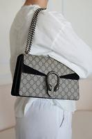 Sac porté épaule Gucci Dionysus en toile GG noire - Photo 2