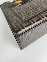 Fendi cabas FF Runaway grand brun et noir - Photo 10