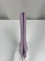 Portefeuille zippé long Bottega Veneta cuir mauve - Photo 6
