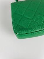 Chanel classique square vert logo entièrement vert - Photo 10