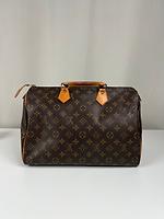 Sac à main Speedy 35 Monogram Louis Vuitton - Photo 3
