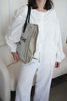 Sac cabas Saint Laurent rive gauche beige - Photo 3