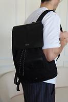 Sac à dos Dior en cuir noir et nylon - Photo 2