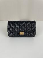 (RARE) Sac ceinture Chanel 2.55 mini en cuir noir - Photo 4